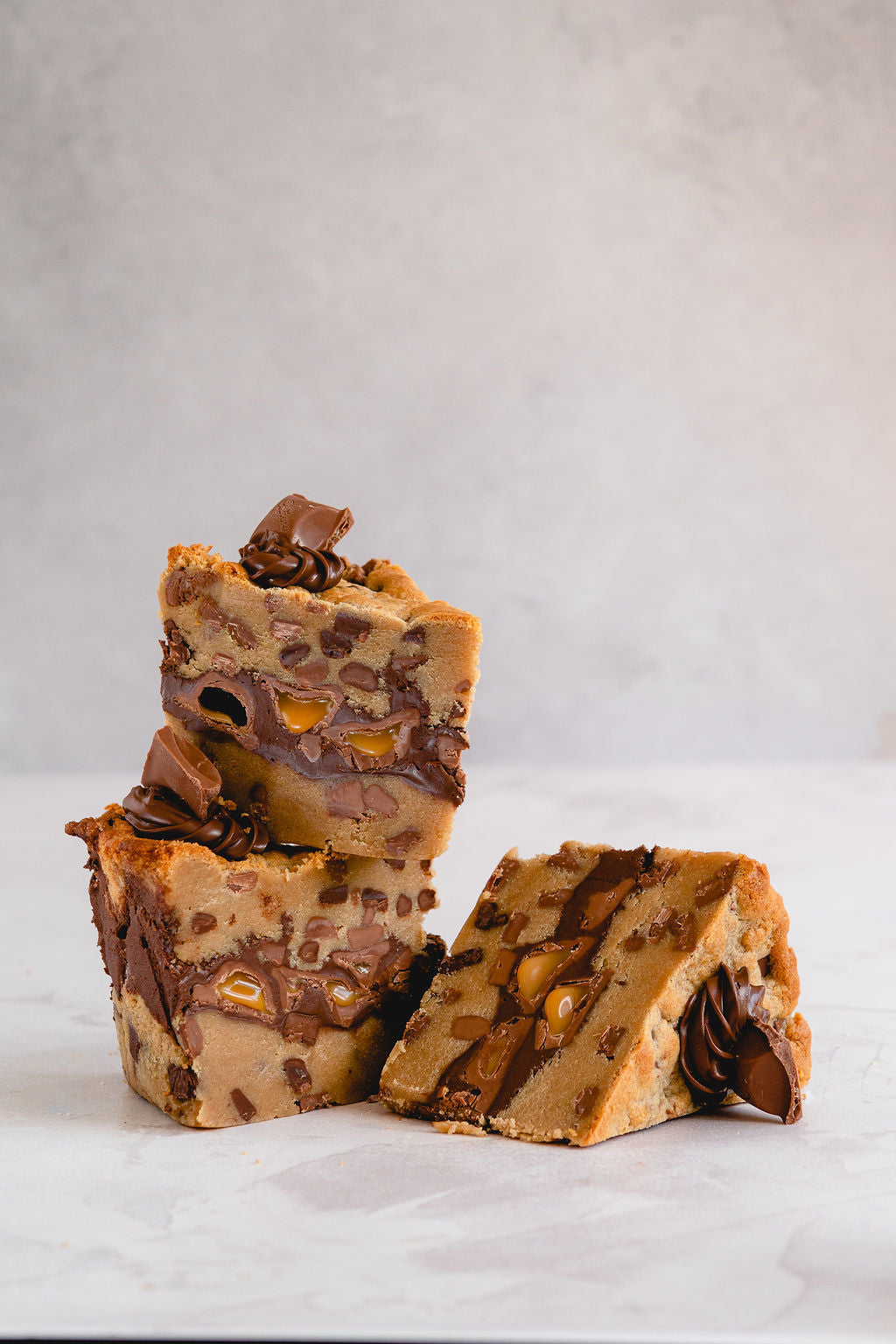 Chocolate Caramel Cookie Pie